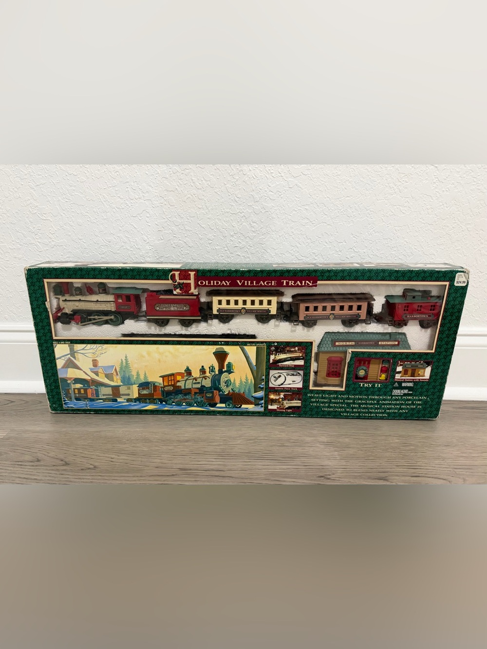 NEW Holiday Village Bright 1995 TRAIN SET NO.174 Complete With Box NEW